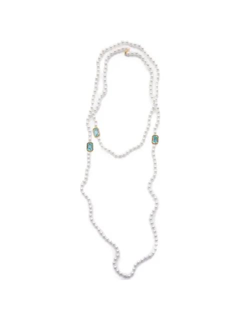 Mega Pearl cubic-zirconia necklace by IZABEL DISPLAY