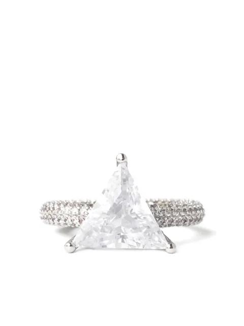 Mega Triangle pavé ring by IZABEL DISPLAY