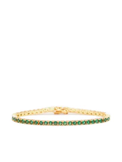 emerald tennis bracelet by IZABEL DISPLAY
