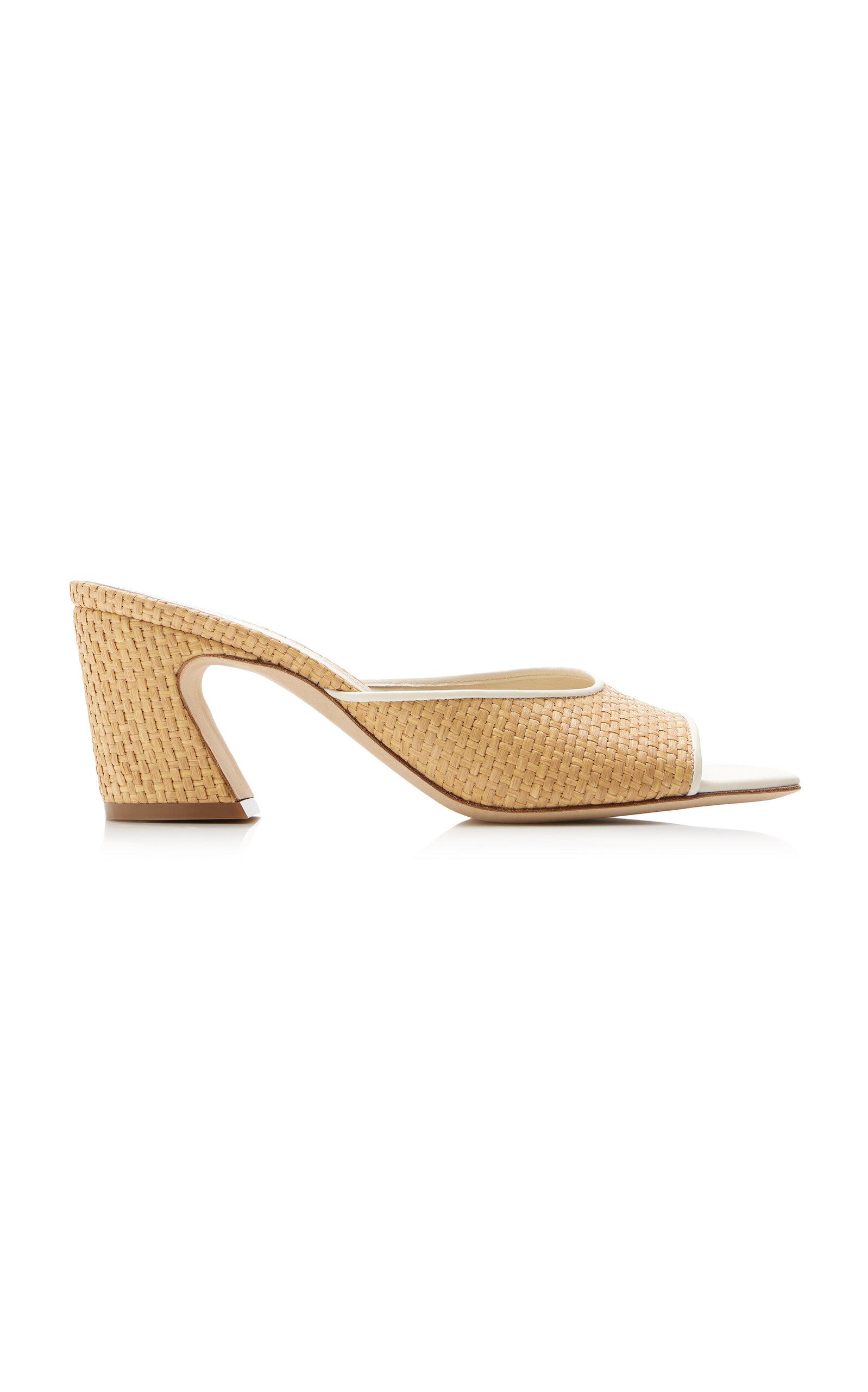 IZIE Exclusive La Isla Chester Raffia Mules - Moda Operandi by IZIE