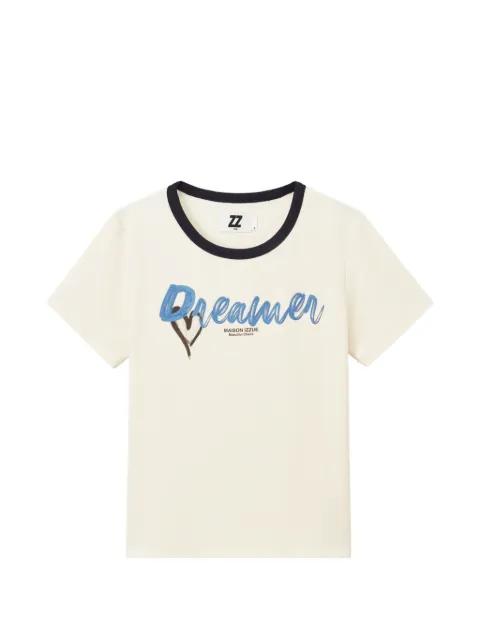 Dreamer slogan-print ringer T-shirt by IZZUE