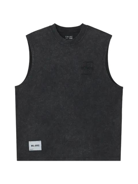 acid-wash logo-print T-shirt by IZZUE