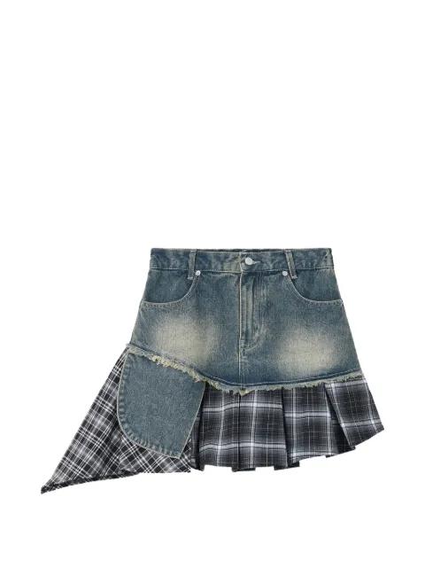 asymmetric denim skirt by IZZUE