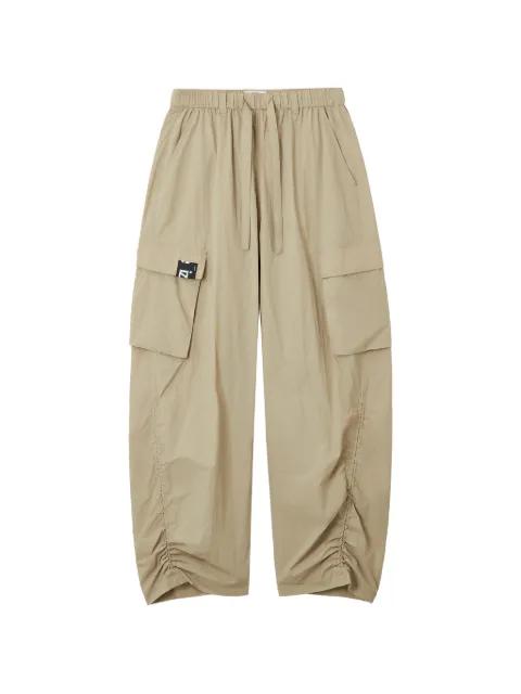 cargo drawstring trousers by IZZUE