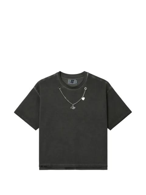 chain-detail T-shirt by IZZUE