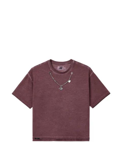 chain-detail T-shirt by IZZUE