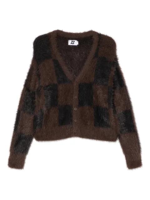 checked cardigan by IZZUE