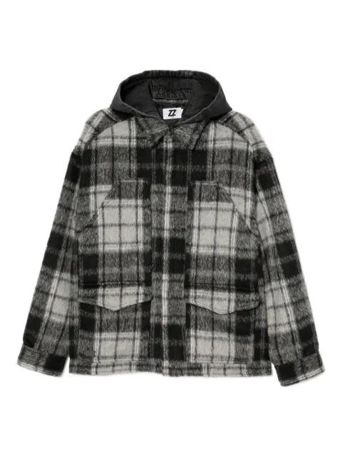 checked jacket by IZZUE