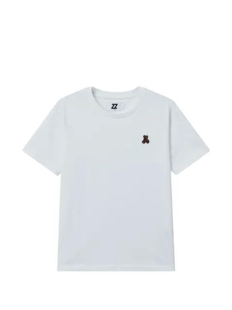 crew-neck bear-patch T-shirt by IZZUE