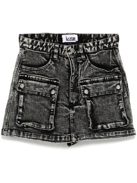 denim skort by IZZUE