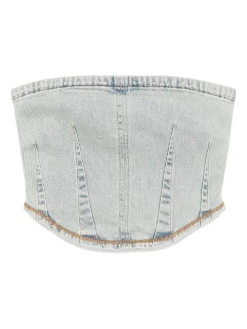 denim top by IZZUE