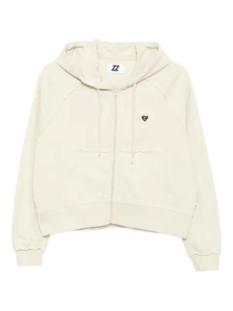 distressed cotton hoodie by IZZUE