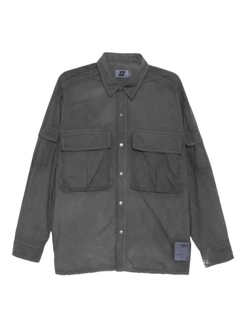 double-pockets long-sleeved shirt by IZZUE