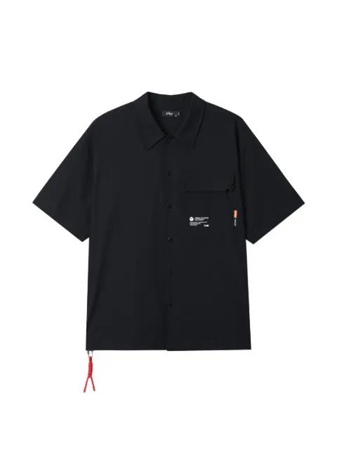 flap-pocket short-sleeve polo shirt by IZZUE