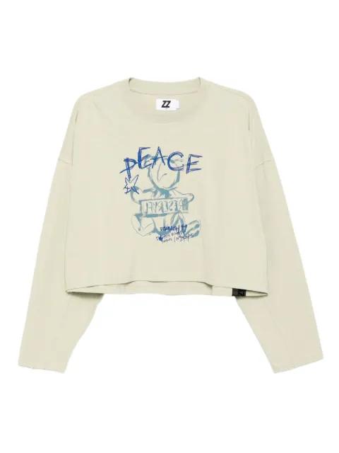 graphic-print cotton T-shirt by IZZUE