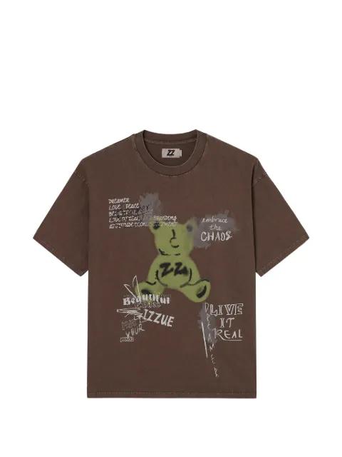 graphic-print cotton T-shirt by IZZUE