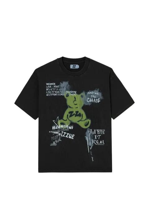 graphic-print cotton T-shirt by IZZUE