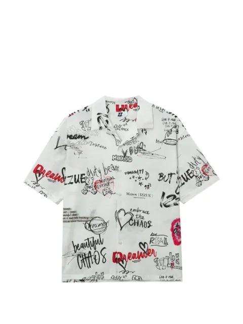 graphic-print shirt by IZZUE