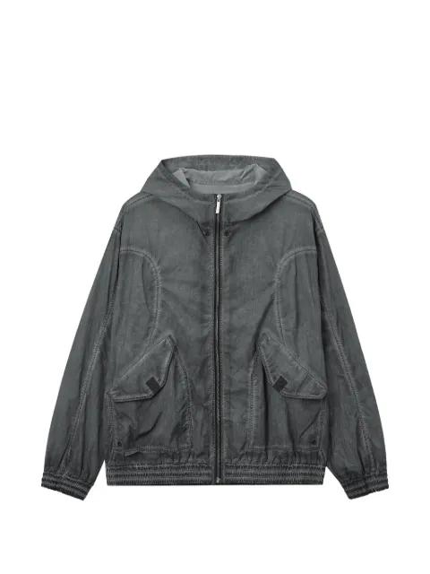 hoodied pocket jacket by IZZUE