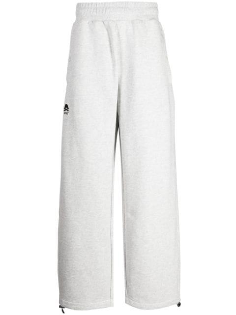 logo-appliqué wide-leg trousers by IZZUE