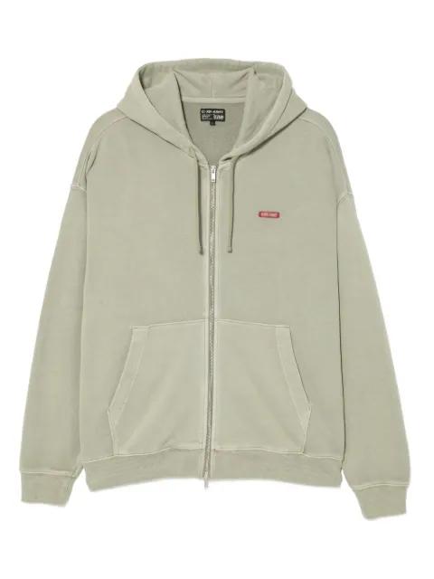 logo-embroidered hoodie by IZZUE