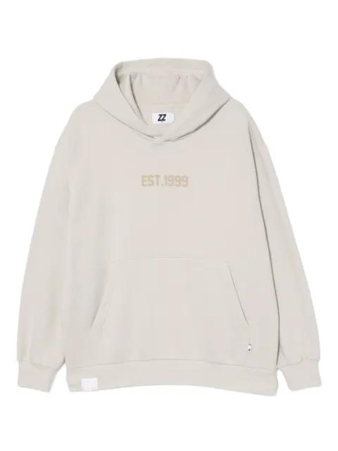 logo-embroidered hoodie by IZZUE