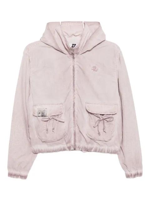 logo-embroidered jacket by IZZUE