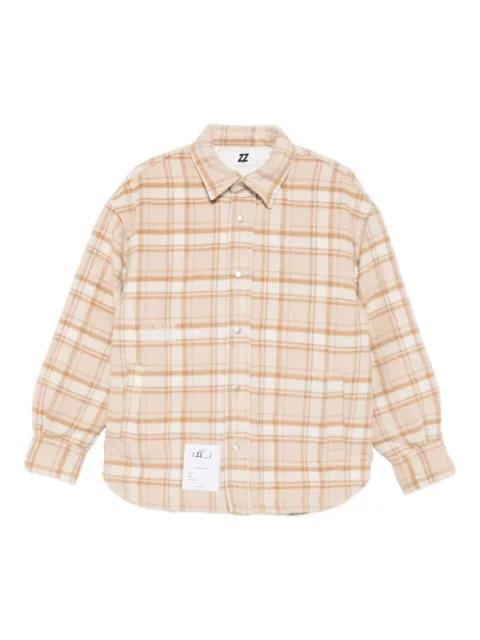 logo-embroidered shirt by IZZUE