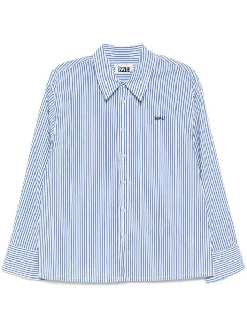 logo-embroidered shirt by IZZUE