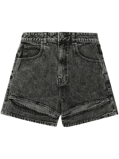 logo-patch cotton shorts by IZZUE