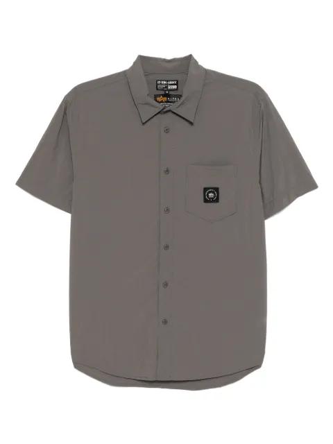 logo-patch shirt by IZZUE
