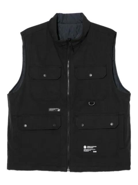 logo-patched gilets by IZZUE
