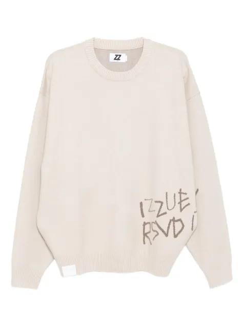 logo-print jumper by IZZUE