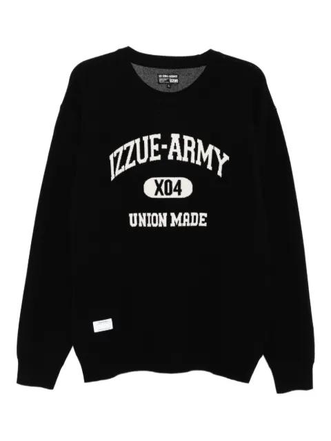 logo-print jumper by IZZUE