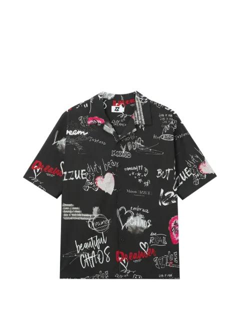 print short-sleeve shirt by IZZUE