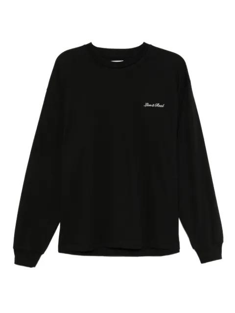 slogan-embroidered T-shirt by IZZUE
