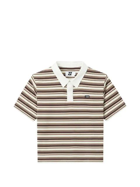 striped polo shirt by IZZUE