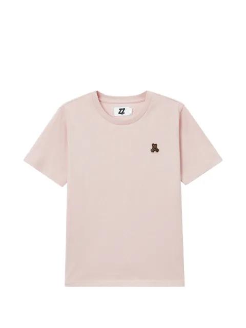 teddy-patch crew-neck T-shirt by IZZUE