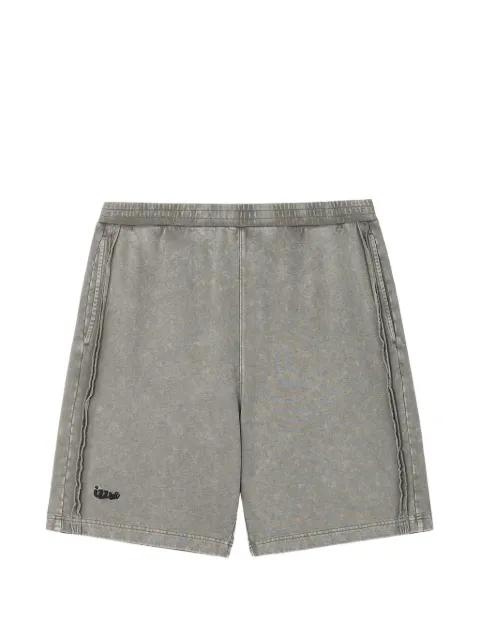 washed track shorts by IZZUE