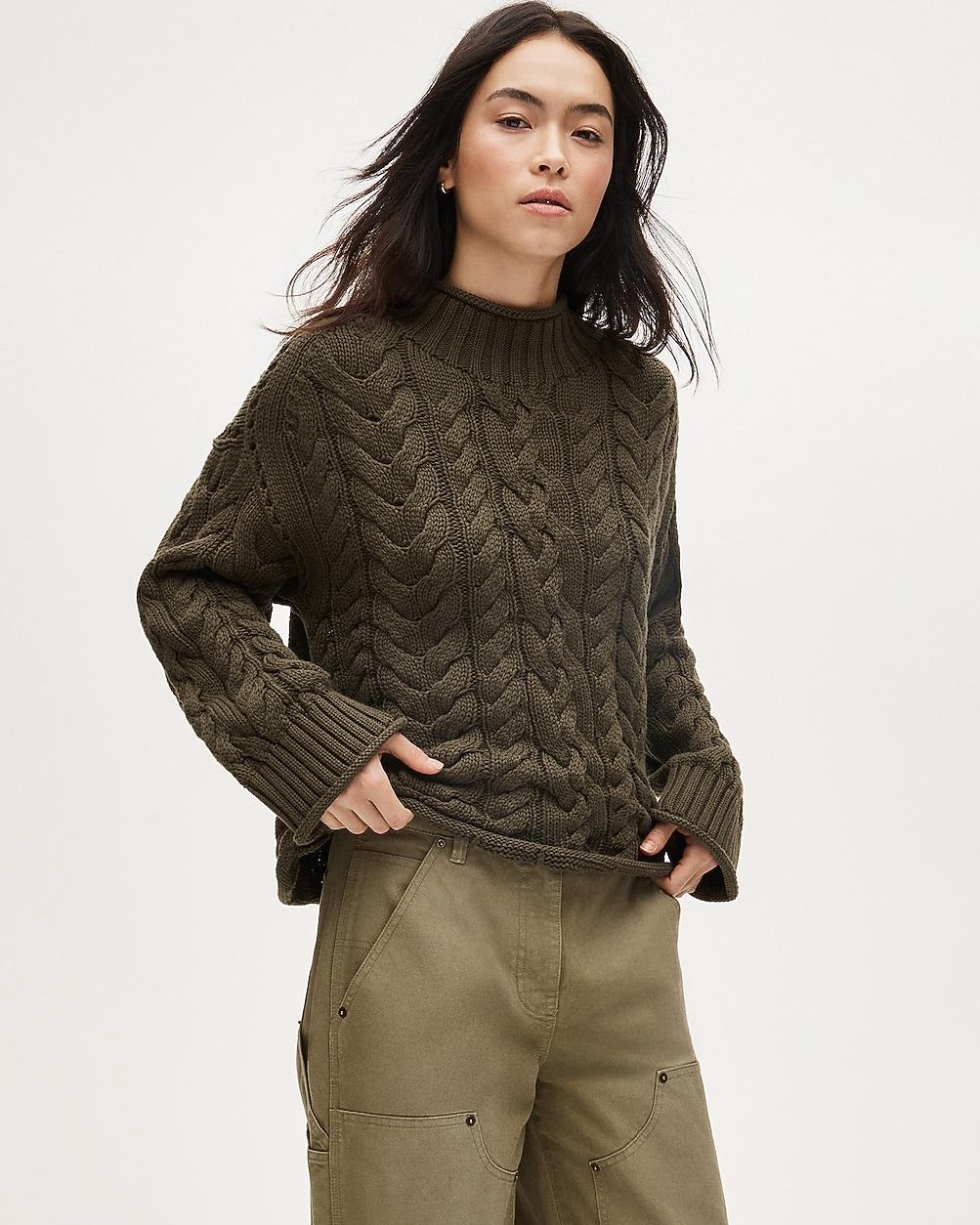 2025 Rollneck™ cable-knit sweater by J.CREW