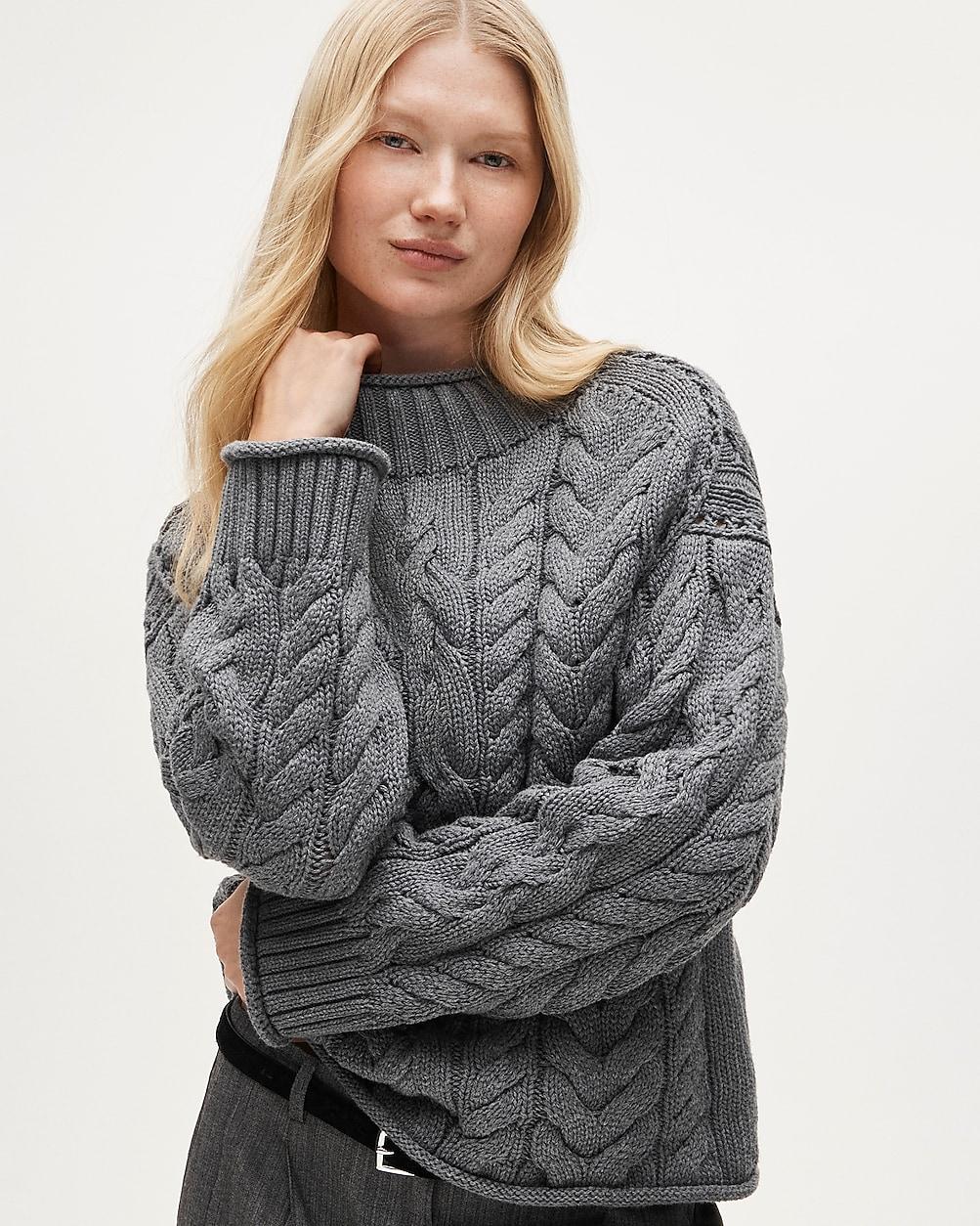 2025 Rollneck™ cable-knit sweater by J.CREW