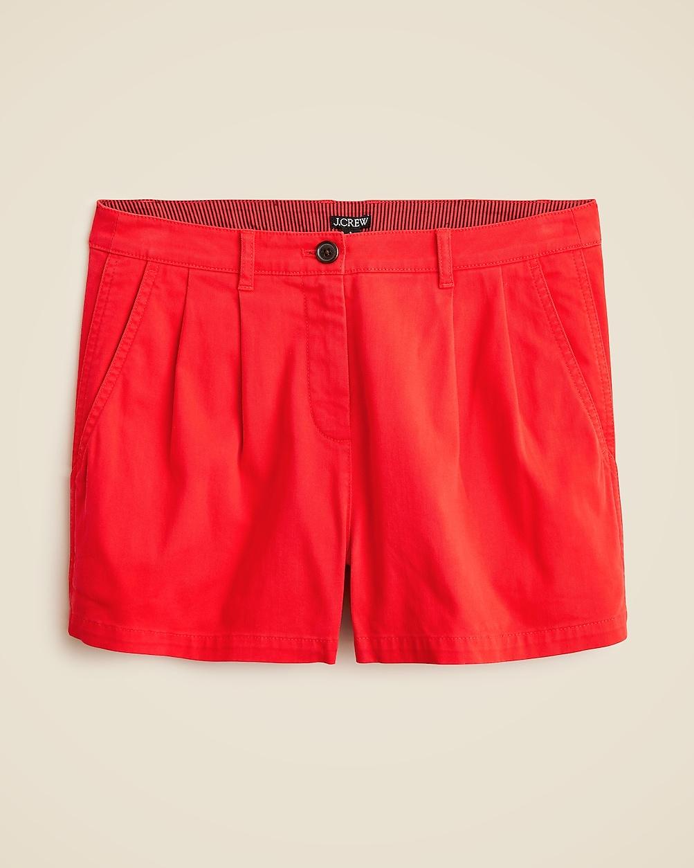 "3"" pleated heritage chino short" by J.CREW