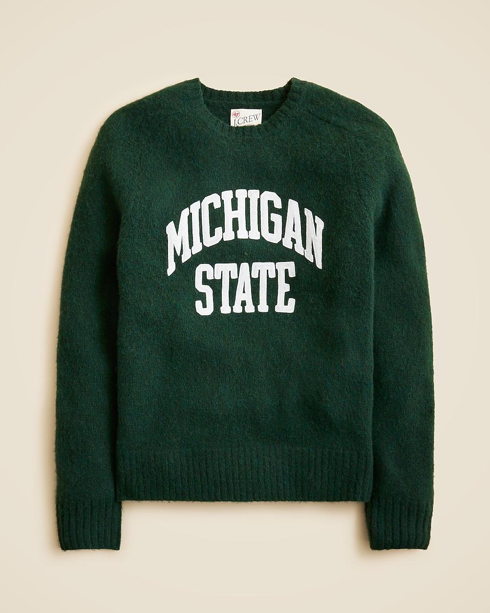 '47 X J.Crew brushed wool Michigan State sweater by J.CREW