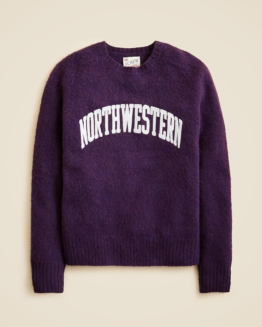 '47 X J.Crew brushed wool Northwestern sweater by J.CREW