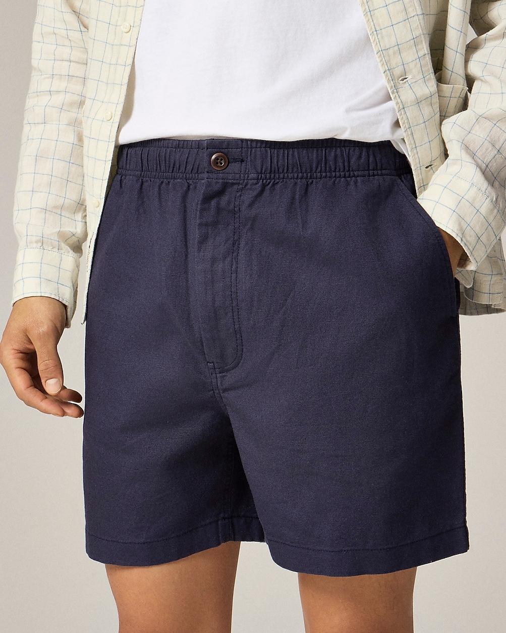 5.5'' Pier short in cotton-linen blend by J.CREW