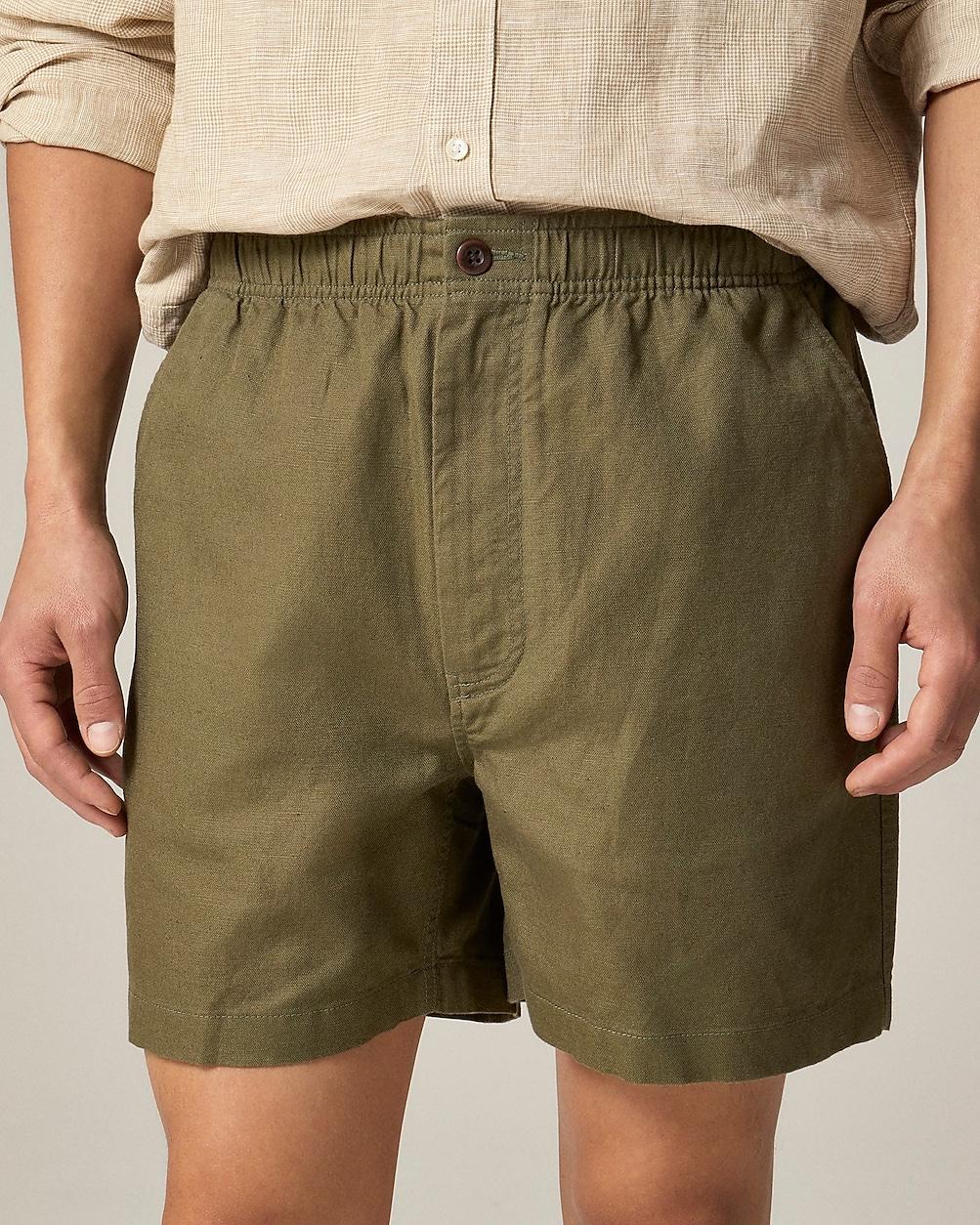 5.5'' Pier short in cotton-linen blend by J.CREW