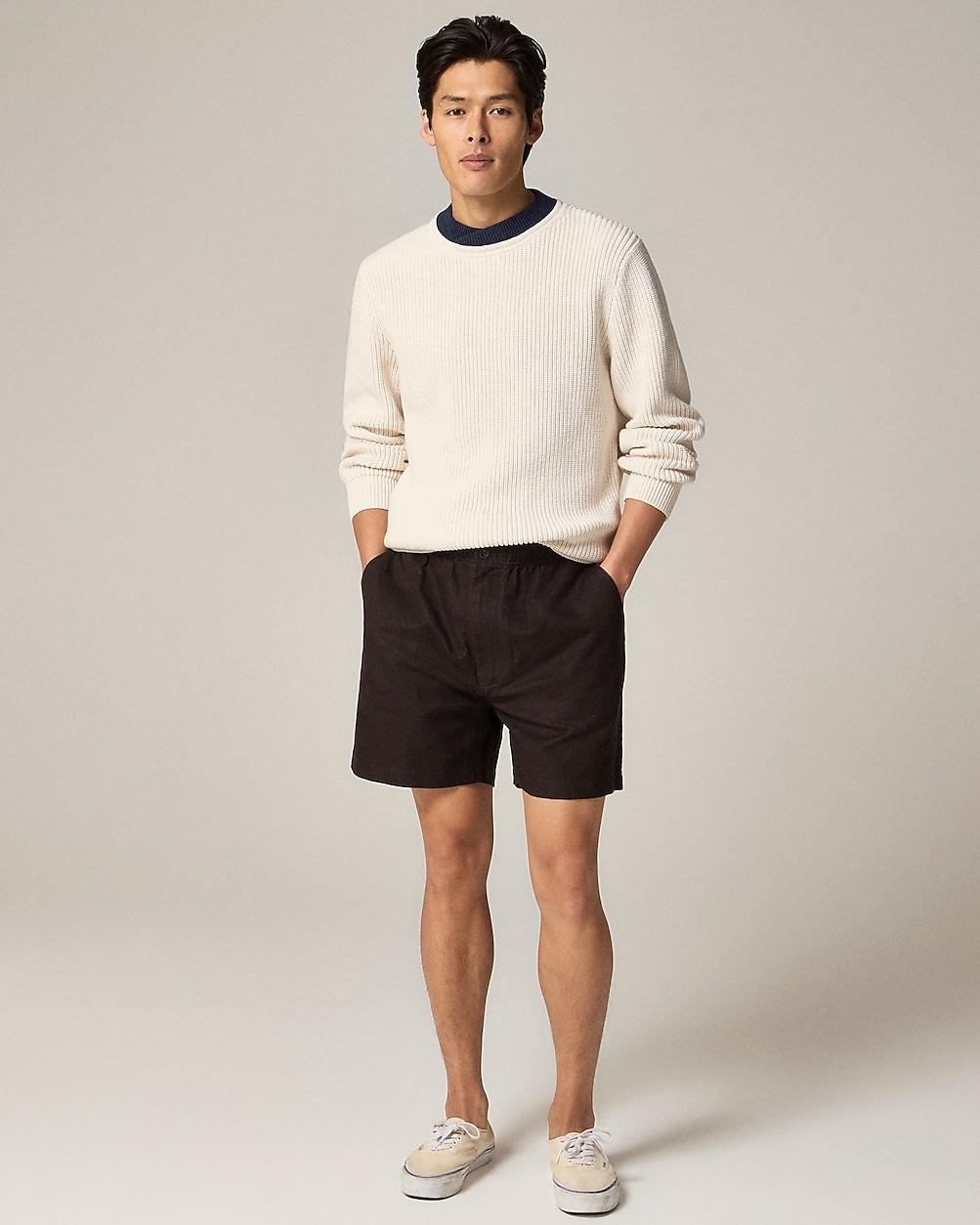 5.5'' Pier short in cotton-linen blend by J.CREW