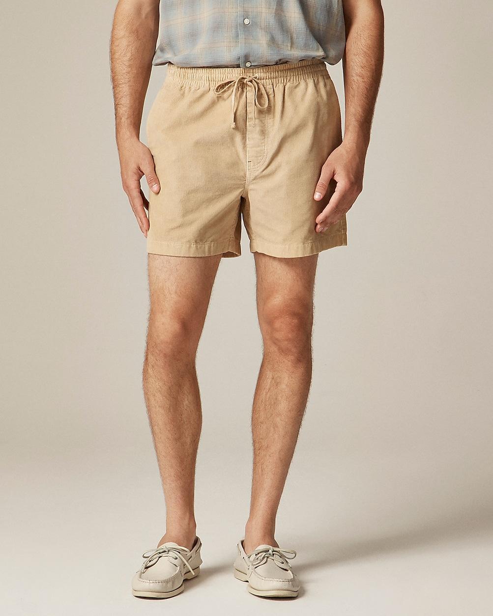 "5"" everyday drawstring short in corduroy" by J.CREW