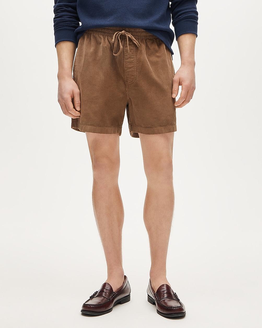 "5"" everyday drawstring short in corduroy" by J.CREW