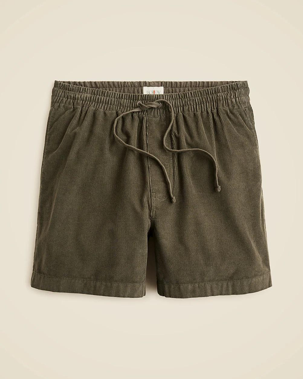 "5"" everyday drawstring short in corduroy" by J.CREW
